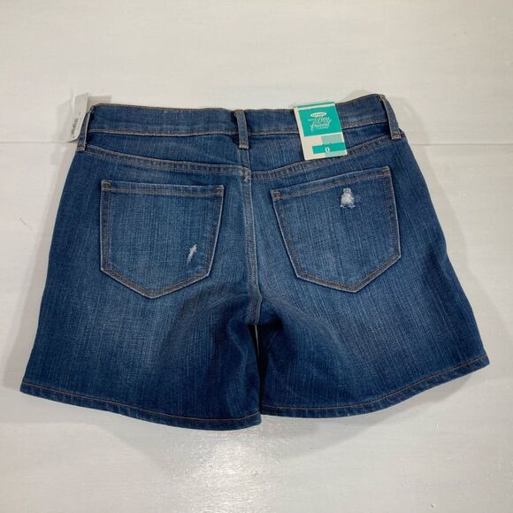 Y2K Old Navy Shorts Women's Size 0 Boyfriend Distressed Mid Rise Casual Summer - Picture 3 of 8